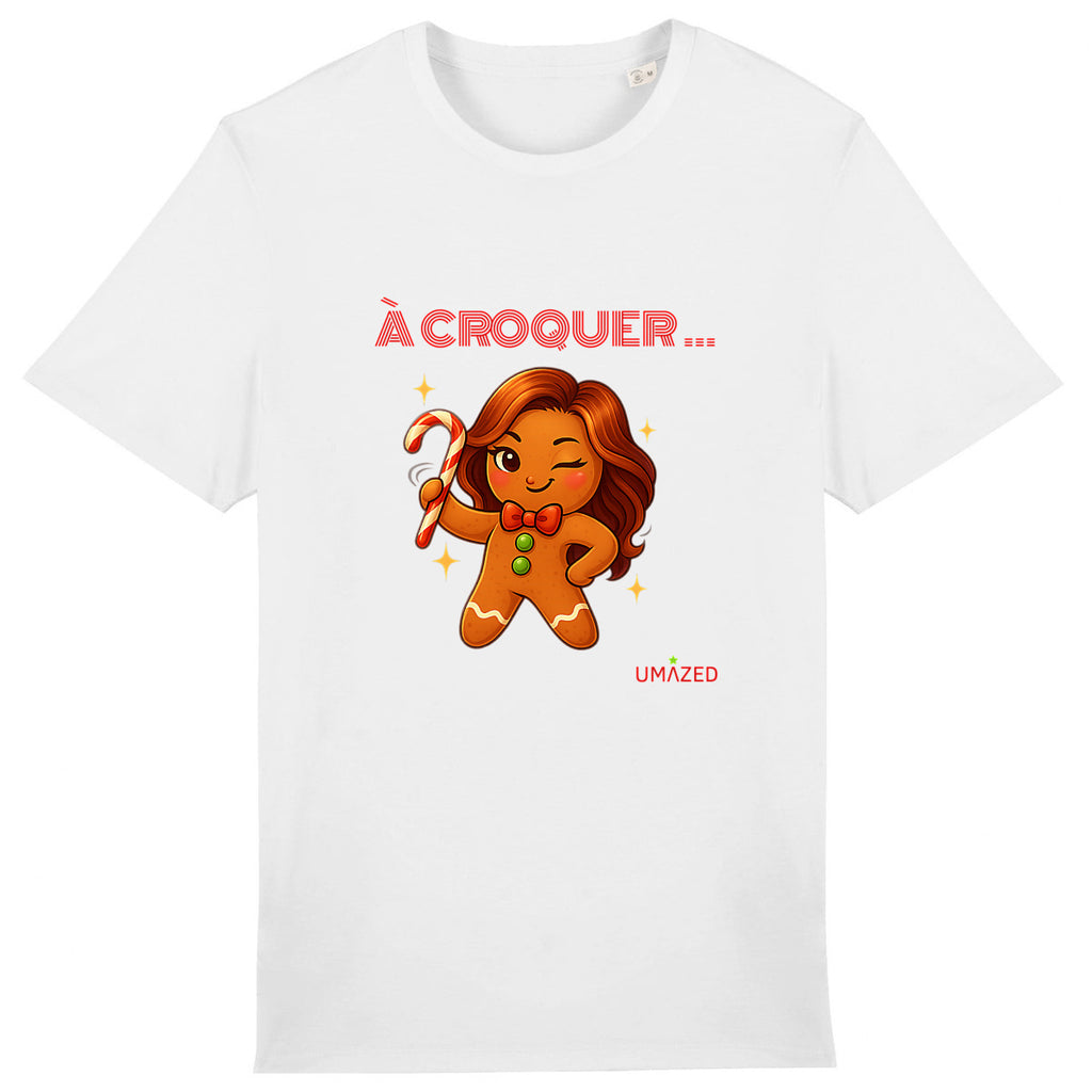 ?Noel biscuit à croquer |  Fun drôle humour | Coton bio | Made in France UMAZED - face_0