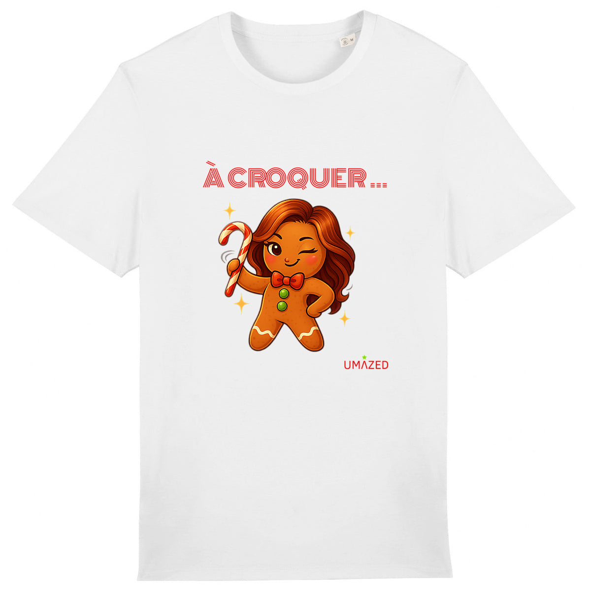 ?Noel biscuit à croquer |  Fun drôle humour | Coton bio | Made in France UMAZED - face_0