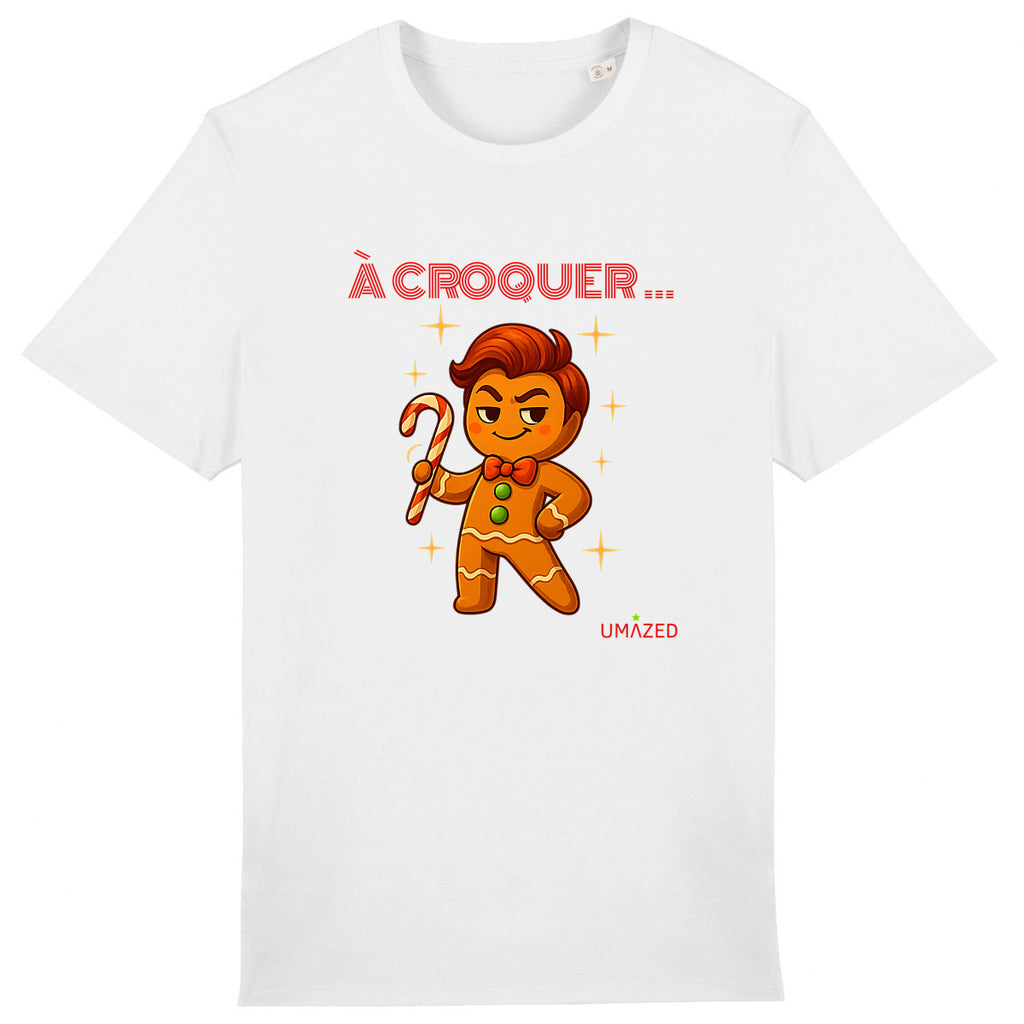 ?Noel biscuit à croquer |  Fun drôle humour | Coton bio | Made in France UMAZED - face_0