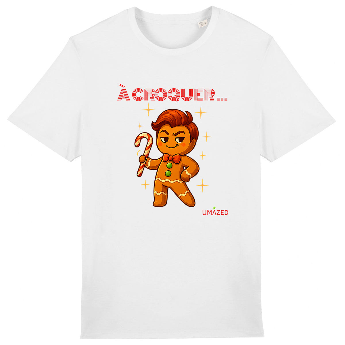 ?Noel biscuit à croquer |  Fun drôle humour | Coton bio | Made in France UMAZED - face_0
