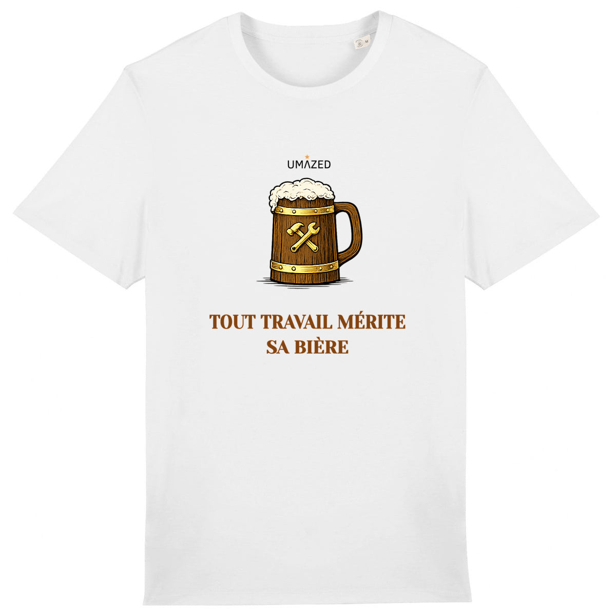 Tshirt biere | Fun drôle humour | Cadeau | Coton bio | UMAZED France - face_0