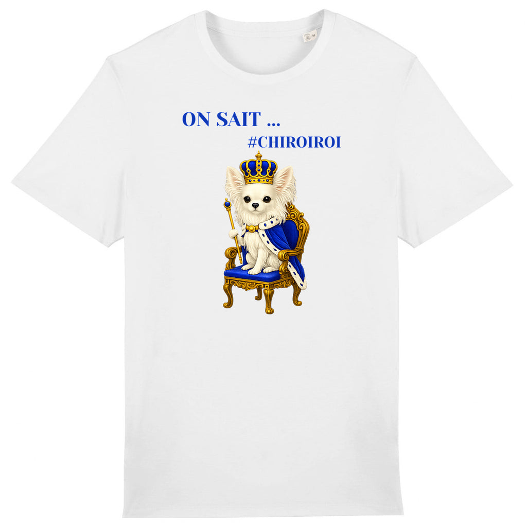 T-shirt chihuahua chien roi | Fun drôle humour | Cadeau | Coton bio | UMAZED France - face_0