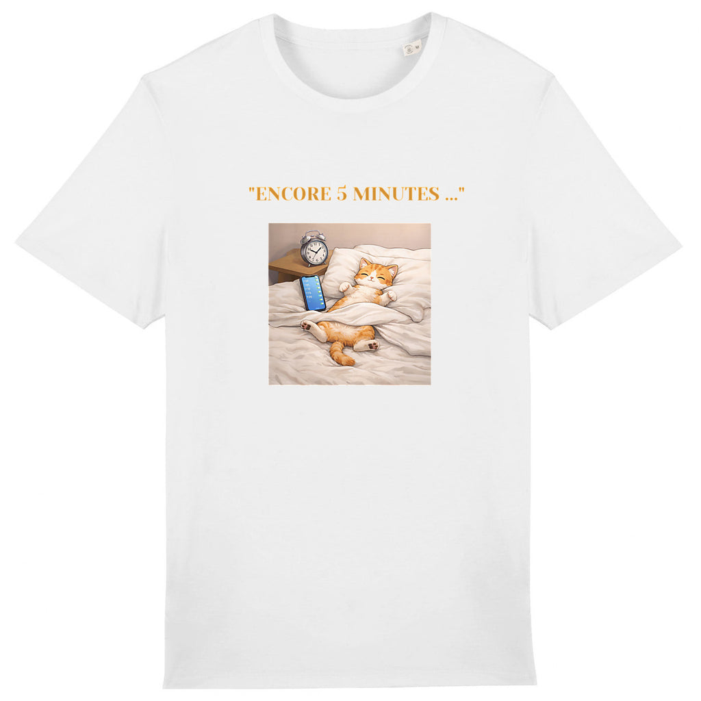 Tshirt chat chill sommeil dodo | Fun drôle humour | Cadeau | Coton bio | UMAZED France - face_0
