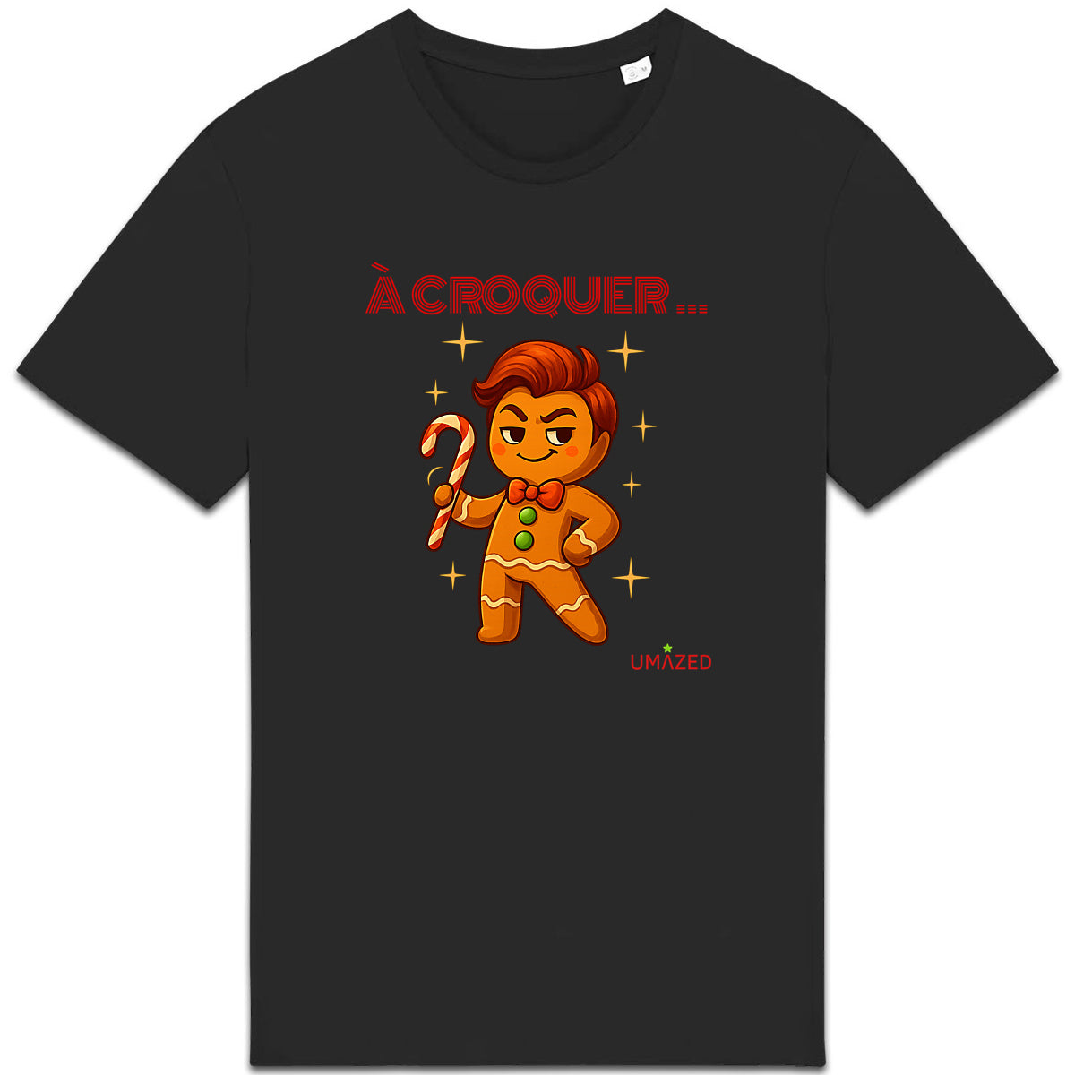 ?Noel biscuit à croquer |  Fun drôle humour | Coton bio | Made in France UMAZED - face_1