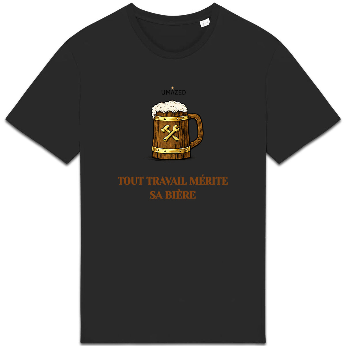 Tshirt biere | Fun drôle humour | Cadeau | Coton bio | UMAZED France - face_1
