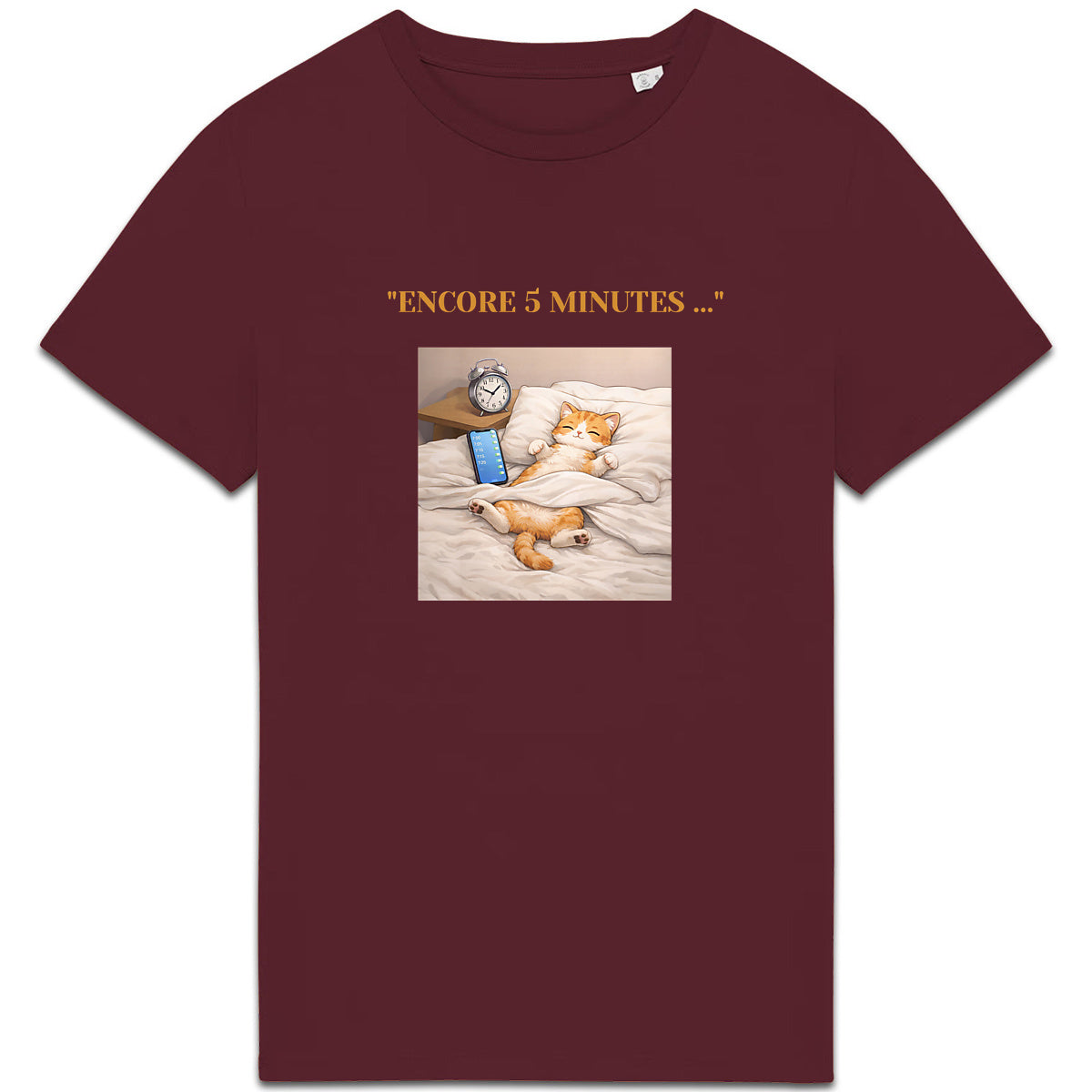 Tshirt chat chill sommeil dodo | Fun drôle humour | Cadeau | Coton bio | UMAZED France - face_2