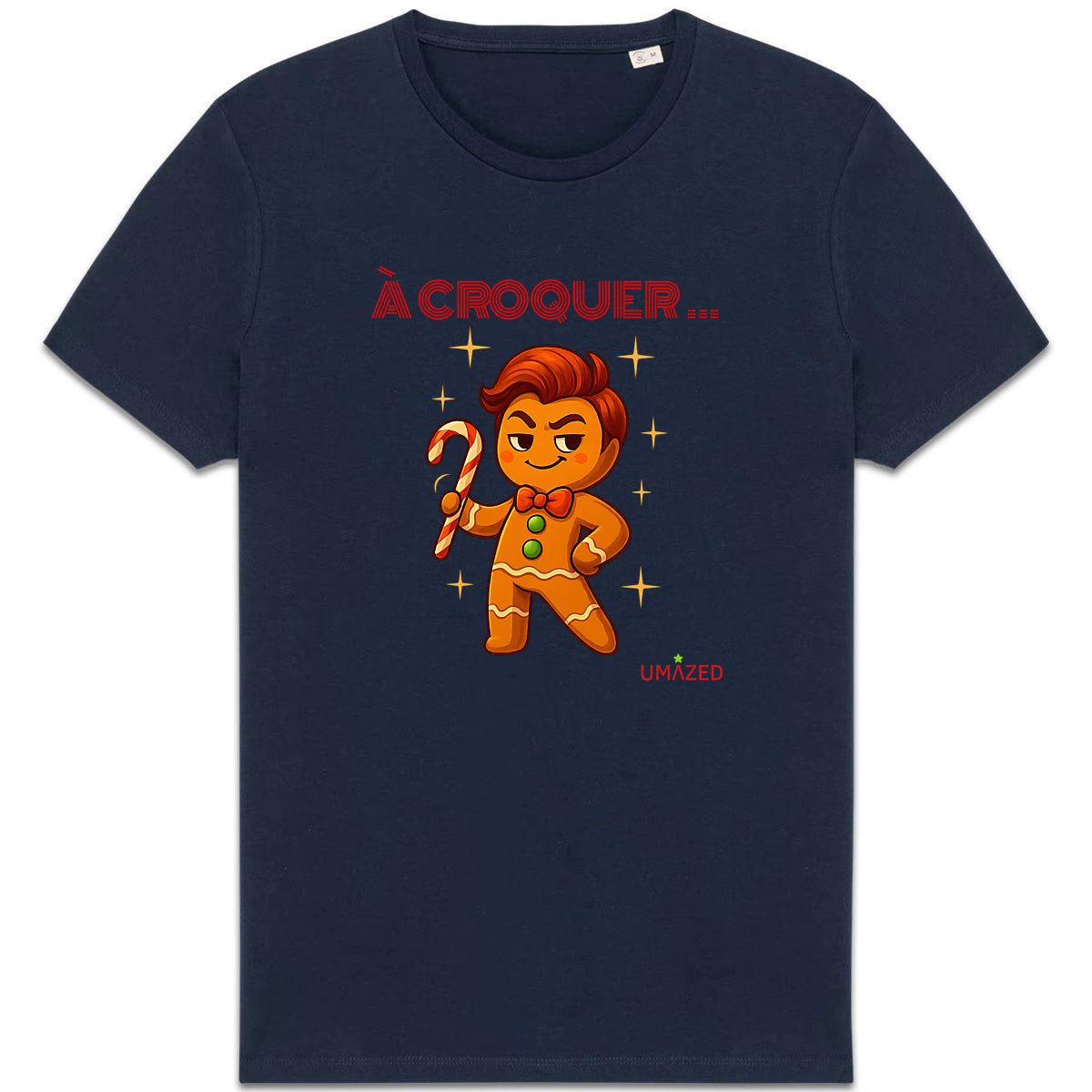 ?Noel biscuit à croquer |  Fun drôle humour | Coton bio | Made in France UMAZED - face_3