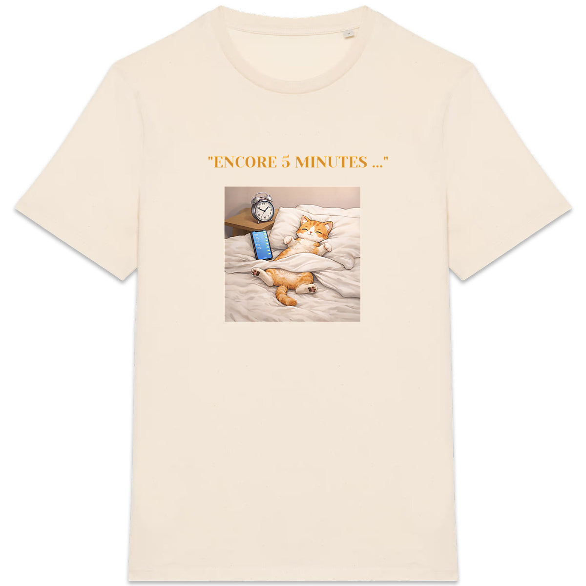 Tshirt chat chill sommeil dodo | Fun drôle humour | Cadeau | Coton bio | UMAZED France - face_3