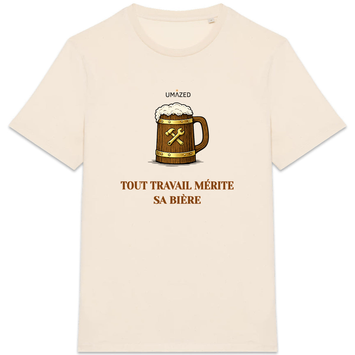 Tshirt biere | Fun drôle humour | Cadeau | Coton bio | UMAZED France - face_4