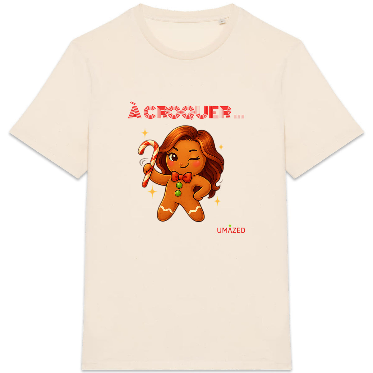 ?Noel biscuit à croquer |  Fun drôle humour | Coton bio | Made in France UMAZED - face_5