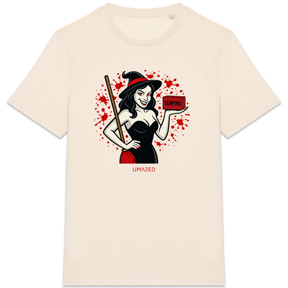 Tshirt sorcière | Fun drôle humour | Cadeau | Coton bio | UMAZED France - face_5